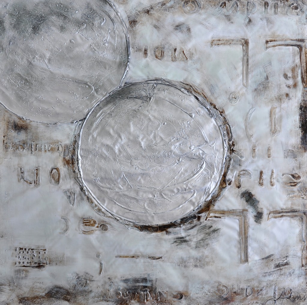 abstract schilderij cirkel in het midden