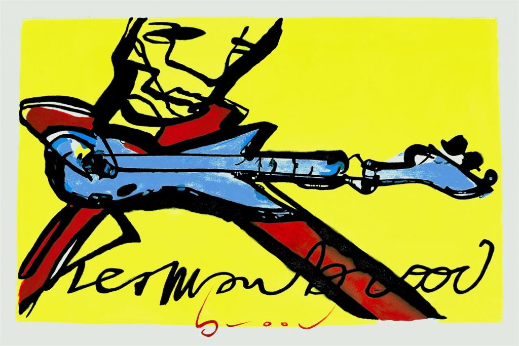 Schilderij Herman Brood Guitarman Gitaar