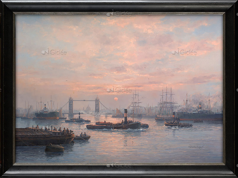 Bedrijvigheid op de Theems