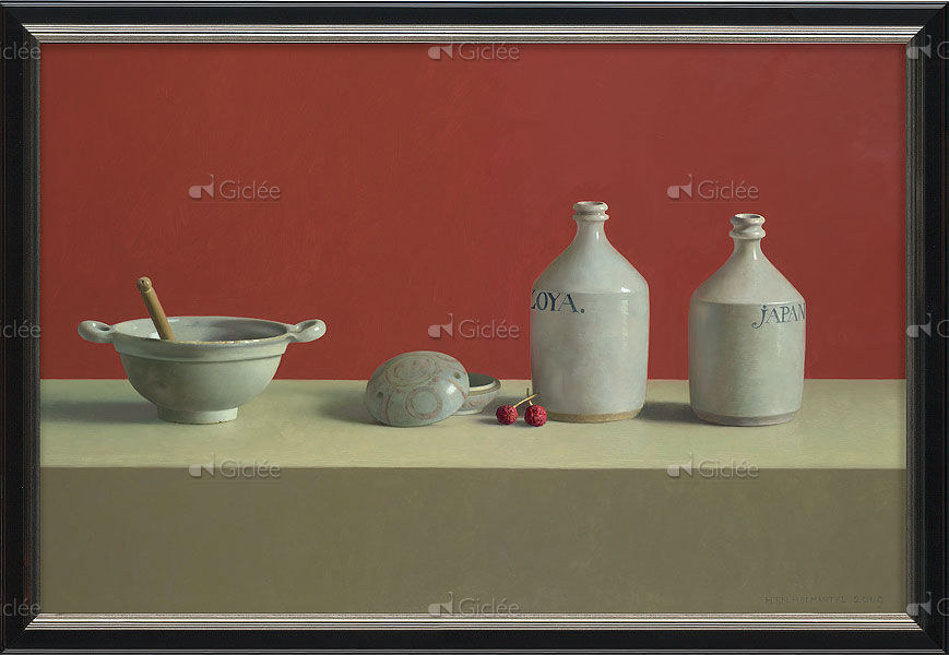 Stilleven met Japansche Zoya en Zaky kruik