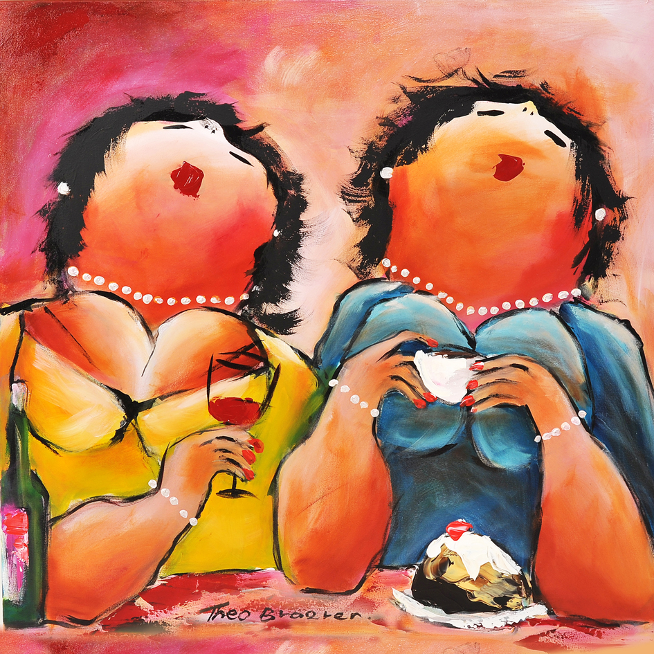 Keuvelen dikke dames schilderij theo broeren