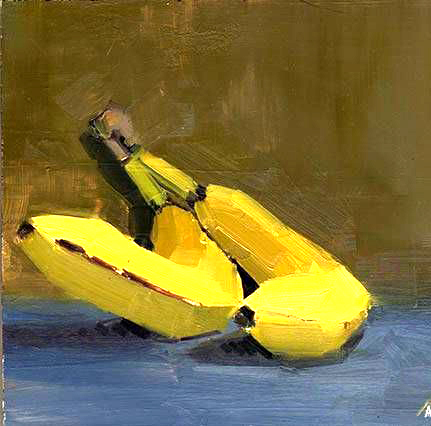 banaan schilderij keuken