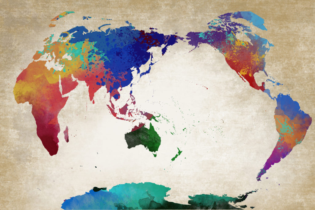 wereldkaart round round