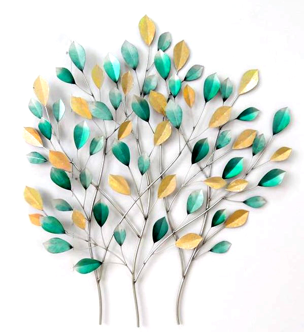 wanddecoratie bladeren en takken a40 88x102 cm