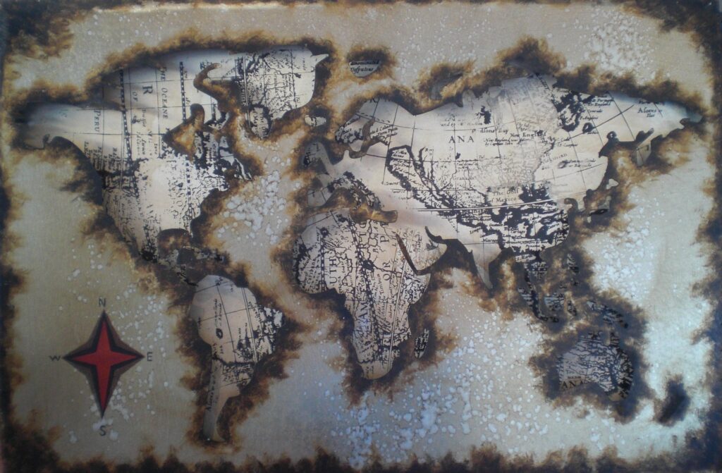 Worldwander metalen schilderij 706