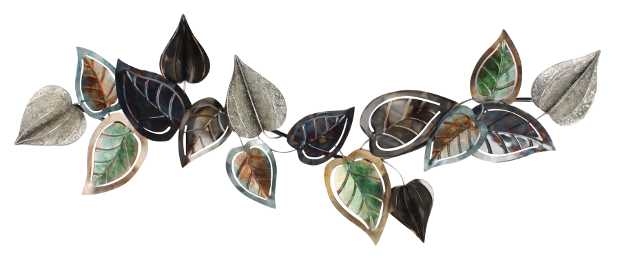 Metalen wanddecoratie Foglia