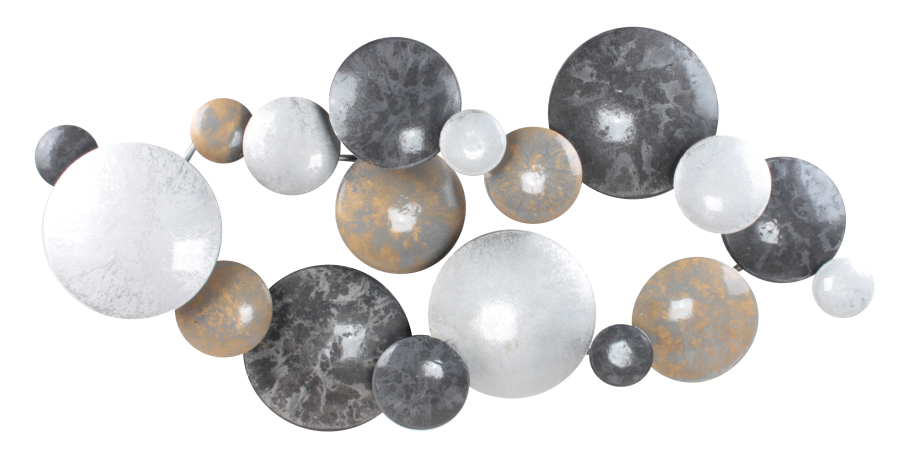 Metalen wanddecoratie Molecule