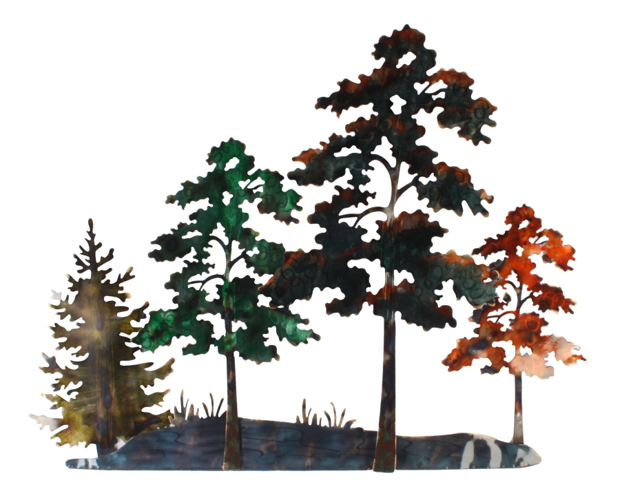 Metalen wanddecoratie Floresta