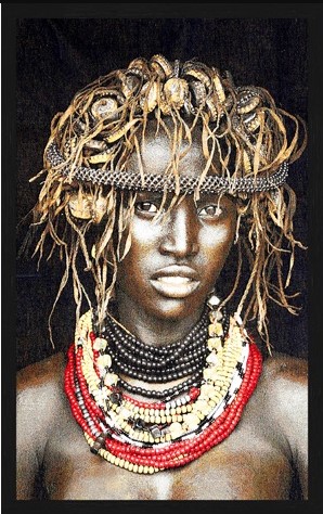 Portrait Gobelin Dassenech Girl Color van Mondiart