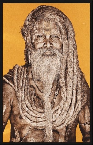 Portrait Gobelin Gangadas Baba Bright van Mondiart