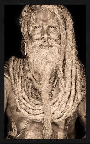 Portrait Gobelin Gangadas Baba Sepia van Mondiart