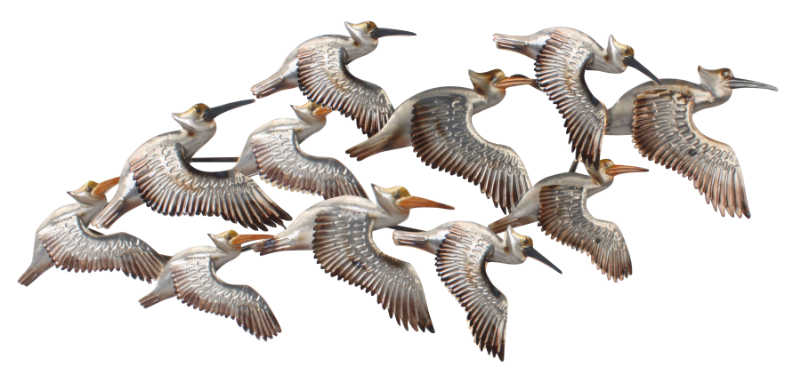 Metalen wanddecoratie Journeying together