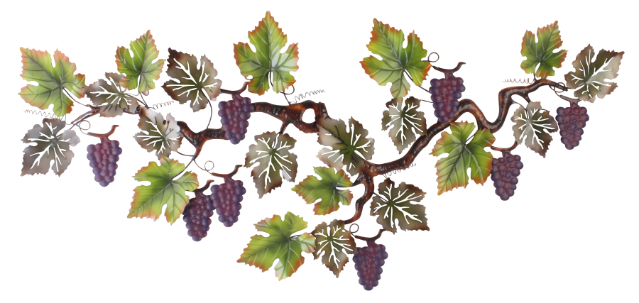 Metalen wanddecoratie Grape and Paradise