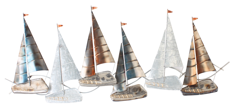 Metalen wanddecoratie Sailboat Joy