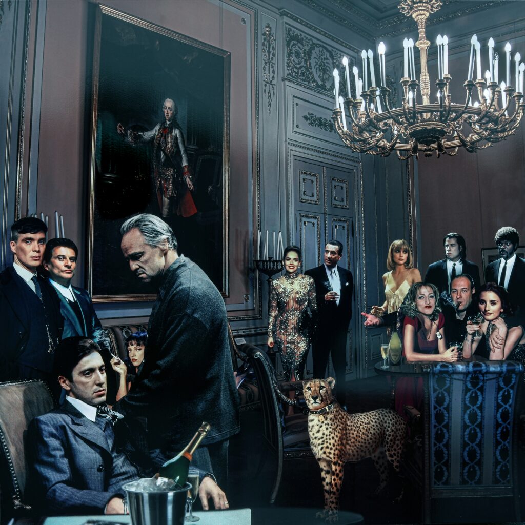 glasschilderij Gangsters meetup s932