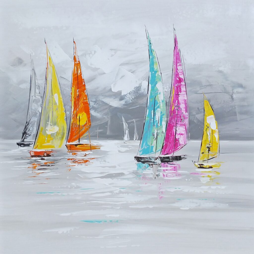 Schilderij Sailing into Adventure Zeilboten GS-P0085