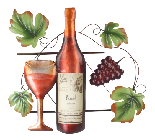 Pommard wijn 1293 metalen wanddecoratie