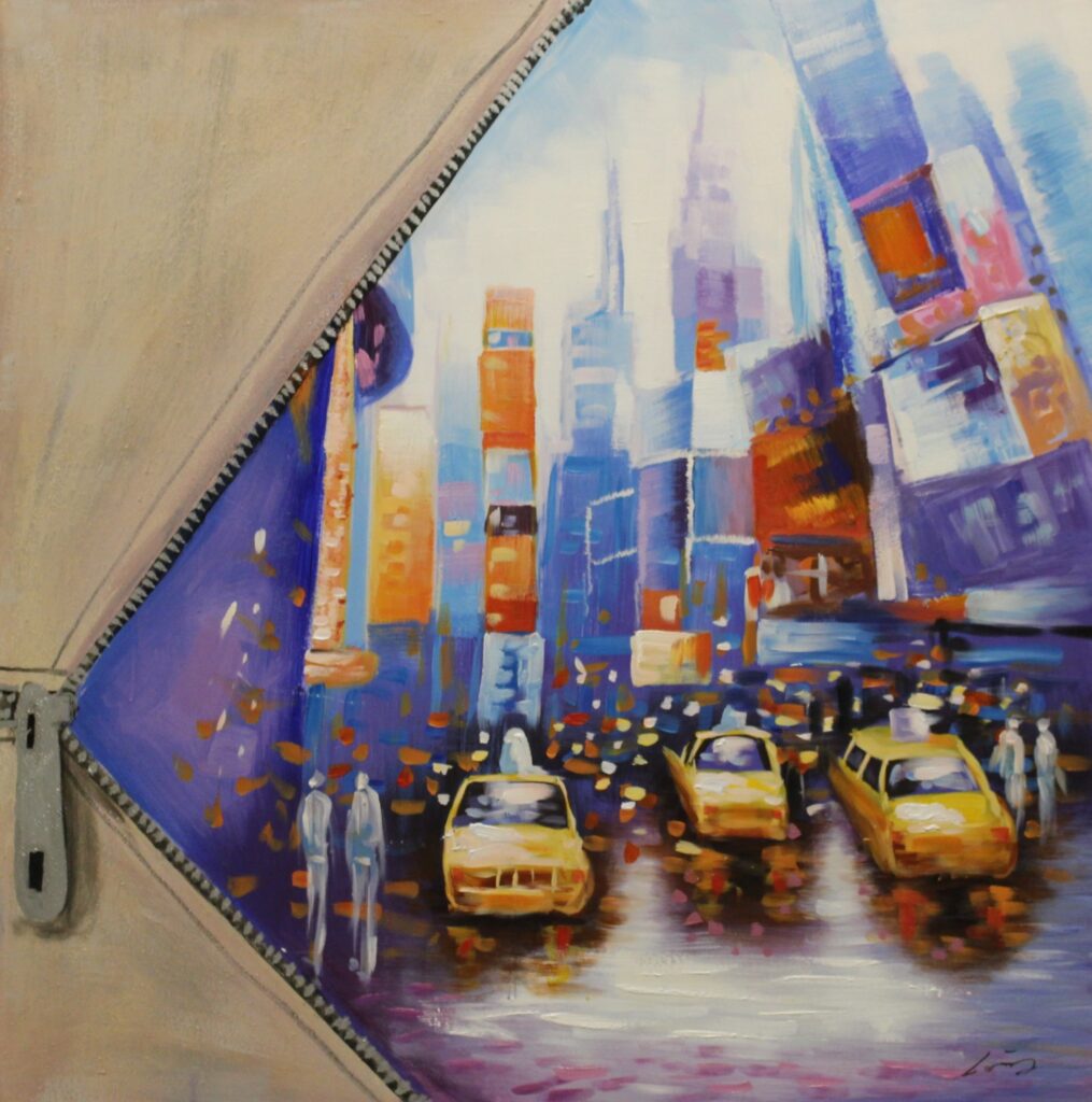 Schilderij New York Life Time Square GS-P1081