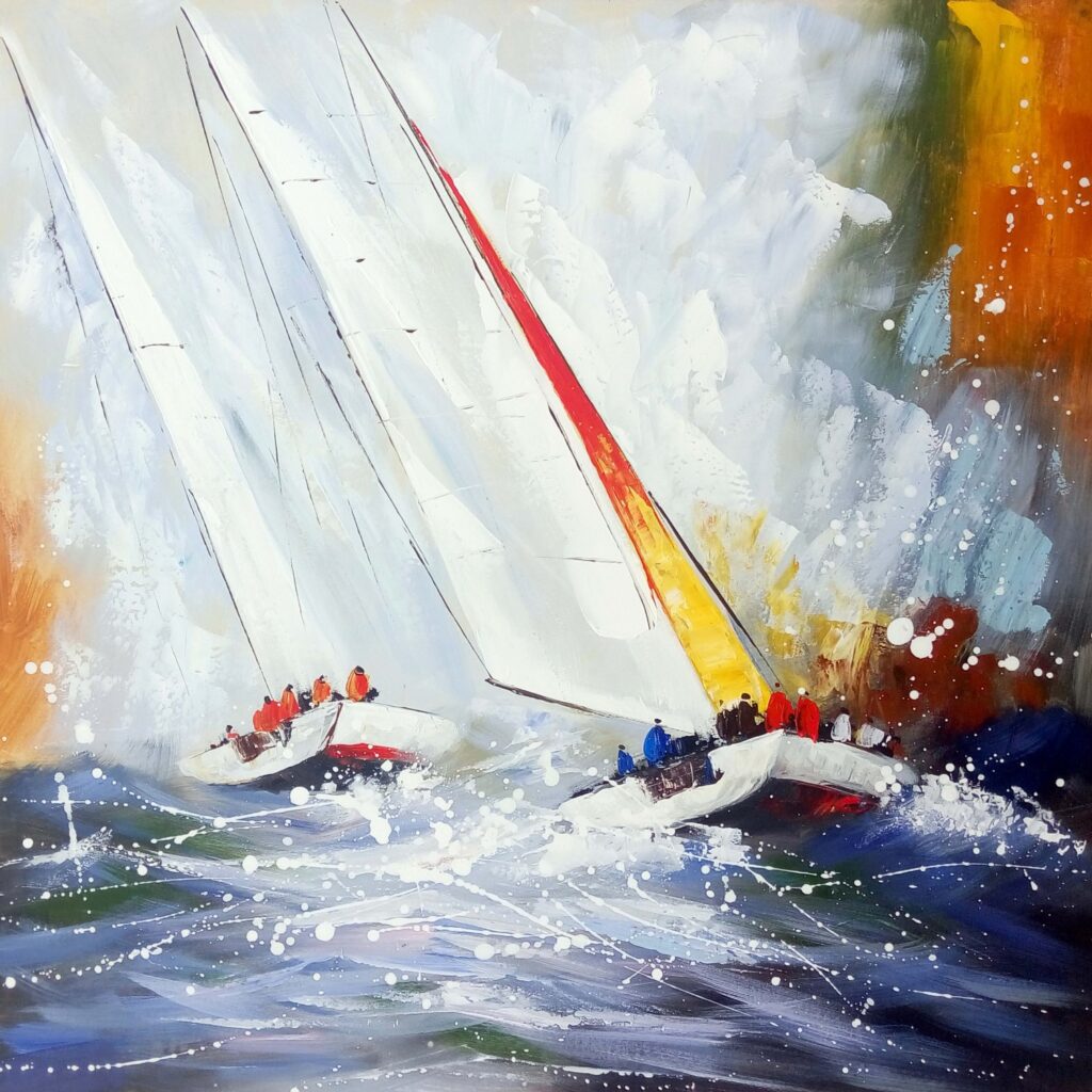 Schilderij Race on Sea Zeilboten Race GS-P8801