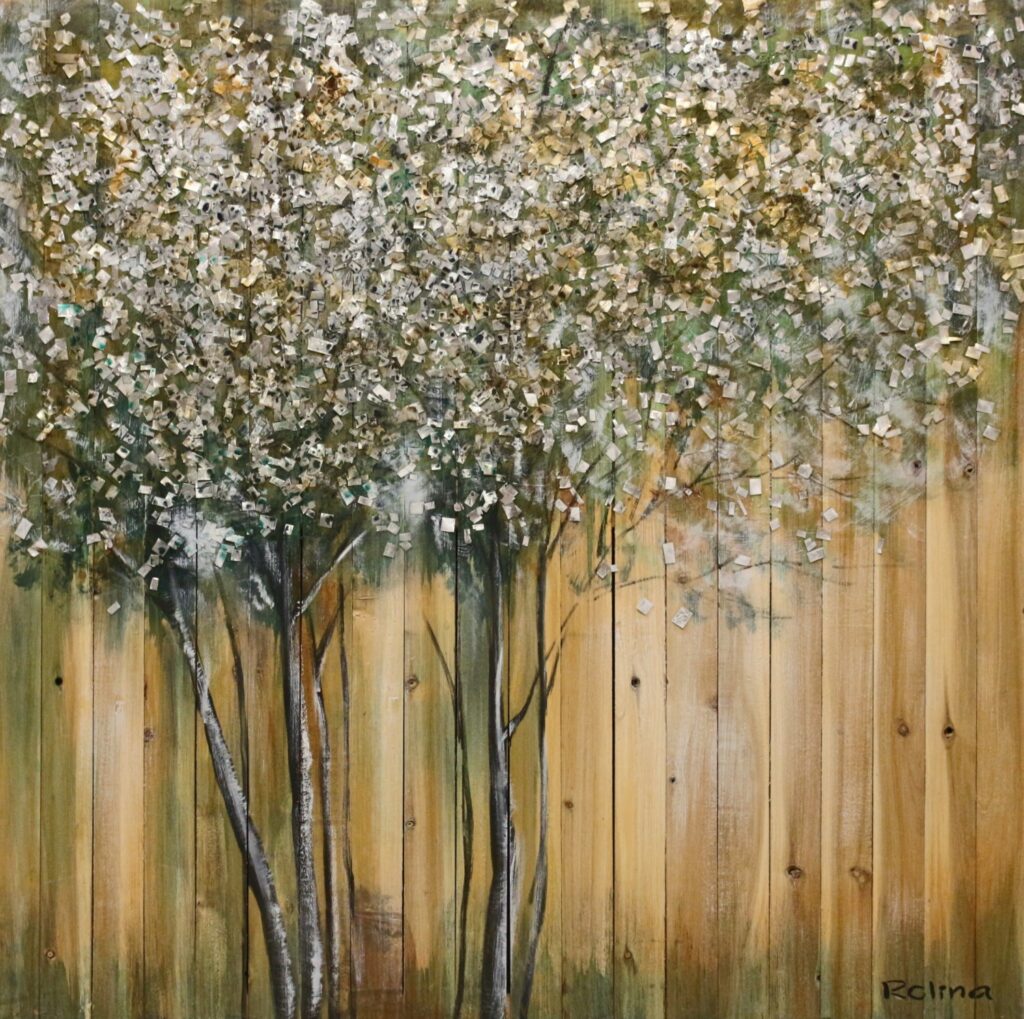 Schilderij Tree of Joy Boom Houtenhek GS-Y7022A