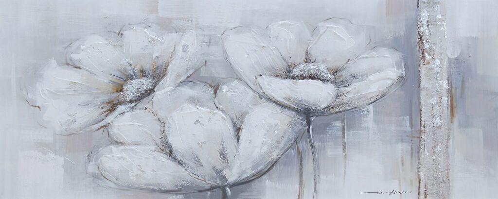 Schilderij Pure and Delicate Witte Bloemen GS-P0081