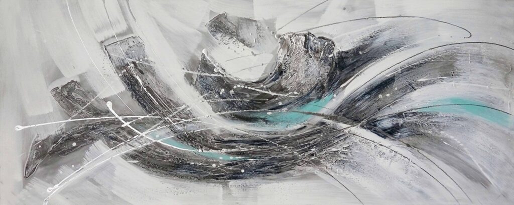 Schilderij Somber Waves Golven Gevoelens GS-P1931