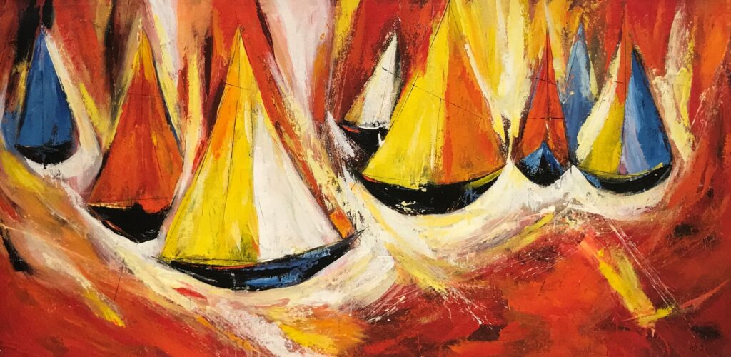 Schilderij Sail Zeilboten Zeilen EA-MAS-162