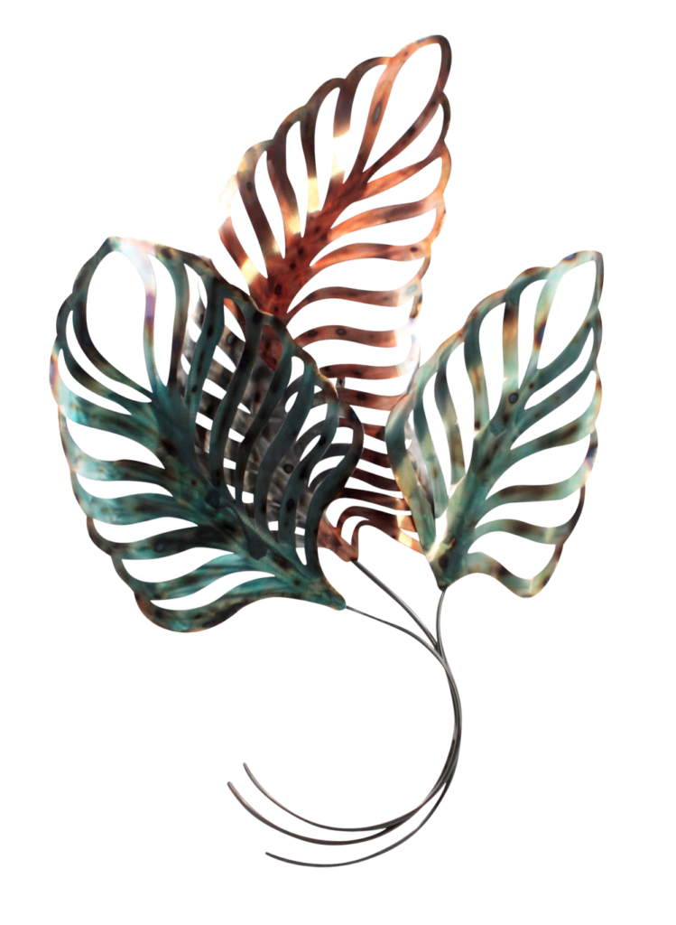 Metalen wanddecoratie Beauty of Leaves Bladeren Nerven RI-1401