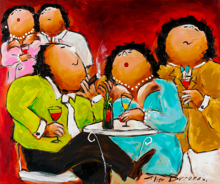 Versieren met Stijl Dikke Dames schilderij Theo Broeren