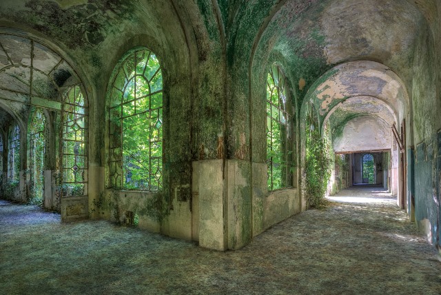 glasschilderij urban gang groen GLAS080120-384